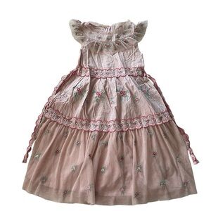 Mini Boden Pink Floral Kids Dress